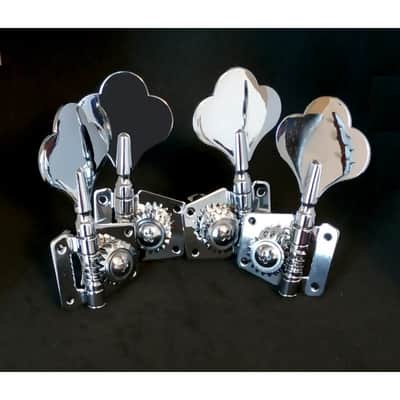 4 Chrome Gear Bass 2+2 tuner, reversible, 14mm image 5