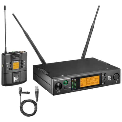 Electro-Voice RE3-BPCL-6M UHF Wireless Bodypack Set with CL3 Cardioid Lavalier Microphone image 2