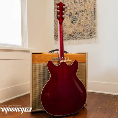 Guild Starfire V in Cherry Red with Rare Mahogany Body - 1965 image 18