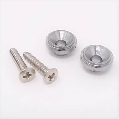 True Custom Shop® Chrome Round Vintage Old Style String Tree Retainer for Fender Tele & Strat image 1