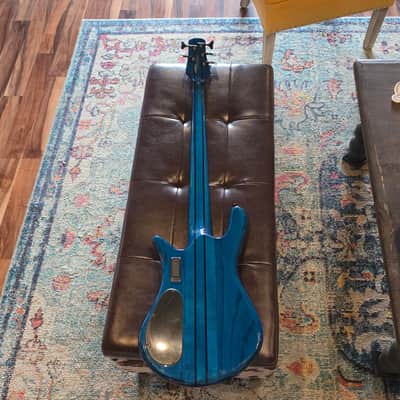 2022 Spector NS Dimension 5 Bass - Black and Blue Gloss - w/Case image 18