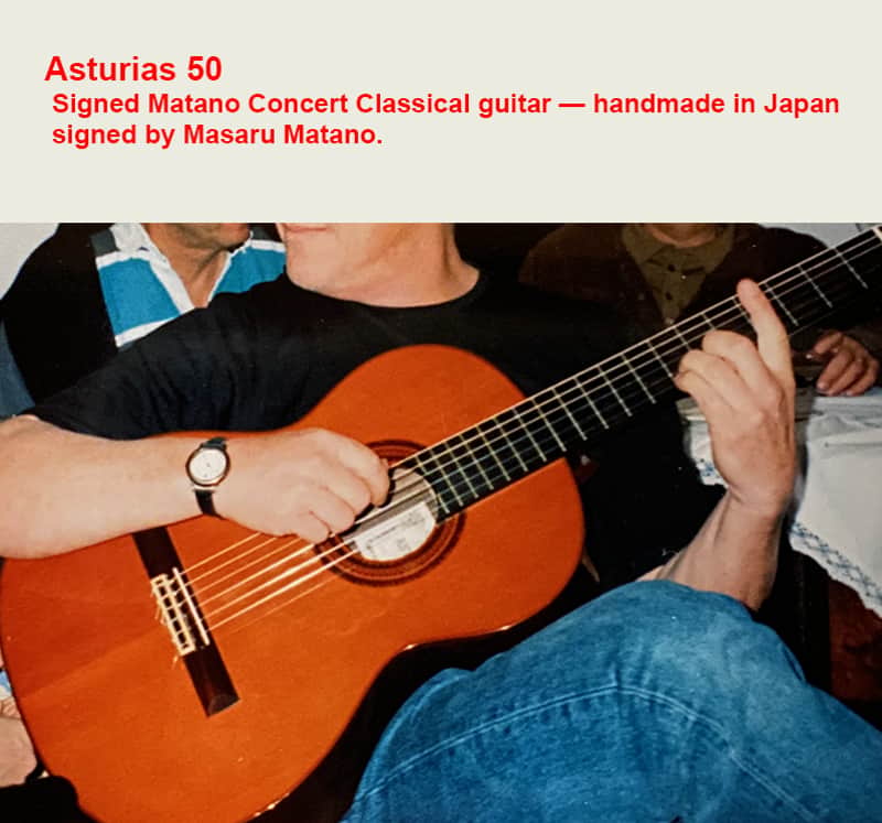 Asturias 50 “Signed Matano” Classical Guitar 1970s - Glossy image 1