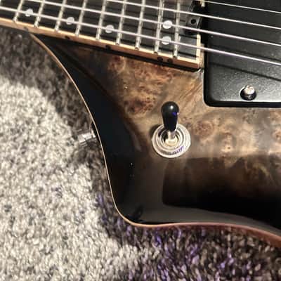 Halo INVERTED 6-string Multi-Scale (Fanned Fret) Guitar with Bare Knuckle Juggernaut Pickups Hipshot Bridge Inverted 2024 - Marble image 5