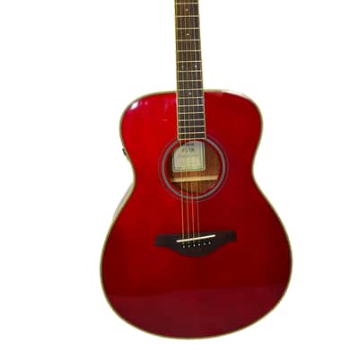 Yamaha FS-TA TransAcoustic Concert Acoustic Electric Guitar, Ruby Red image 1