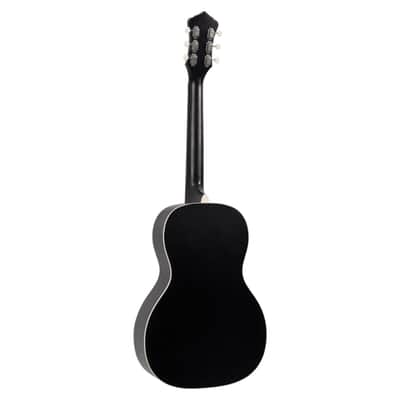 Recording King Size 0 Resonator Guitar, Matte Black RPH-R2-MBK image 3