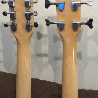 Eastwood MRG Series Double-Neck LH Bound Maple Top Body & Neck 4/6-String Electric Guitar w/Gig Bag for Left Handed Players image 17
