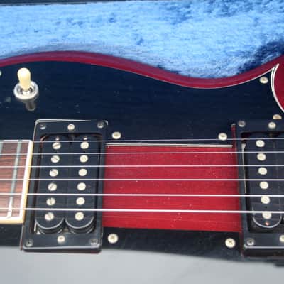 Burny  Jimmy Page Red RSG-140 Double Neck Guitar CIRCA 1992 Cherry Red image 8