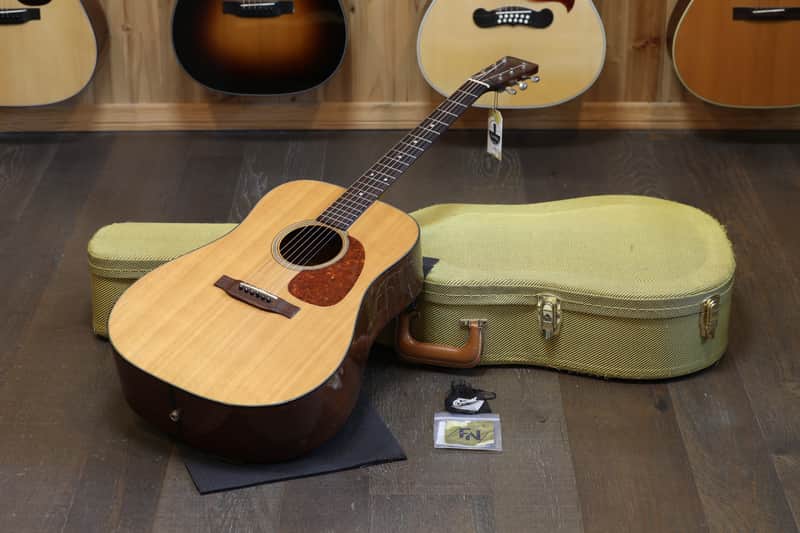1956 Martin D-18 Natural Dreadnought Acoustic Guitar Natural + HSC image 1