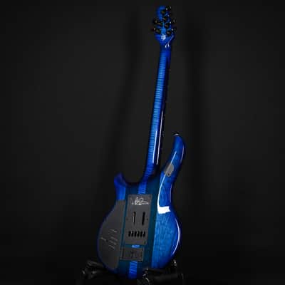 Ernie Ball Music Man BFR Majesty 6-String (15/100)- Blue Ink Quilt (M018642) image 13
