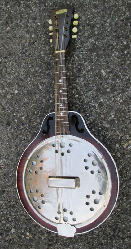 RARE Vintage '30s Harmony Faux Resonator Mandolin ! GREAT CONVERSION POTENTIAL!! image 1