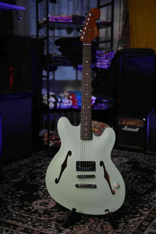 Fender Tom Delonge Starcaster, Rosewood Fingerboard, Chrome Hardware, Surf Green image 1