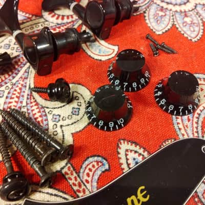 2016 EPIPHONE THUNDERBIRD PARTS LOT, TUNERS, KNOBS, PLATES, SCREWS image 4