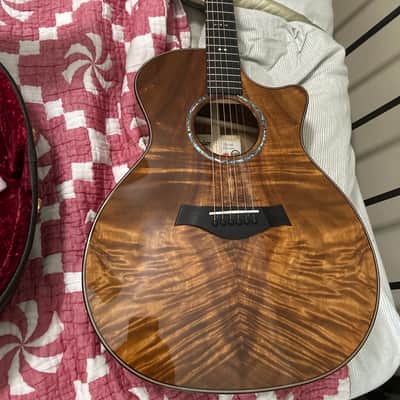 NEW! Taylor Custom 724ce Acoustic-Electric Guitar - Natural Gloss - AAAAA Hand Picked Koa - WOW! Authorized Dealer - G06697 image 11