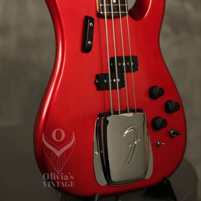 1980's Fender Contemporary Power Jazz Bass Special MIJ Candy Apple Red image 11