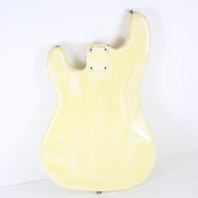 1976-1977 Vintage Fender Precision Bass Olympic White/Blonde ~Refin~ 4-Bolt BODY PBass 1970s USA image 4