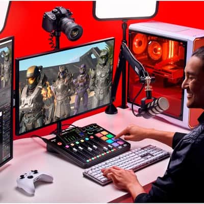 Rode RODECaster Pro II Integrated Audio Production Console with SanDisk 32GB microSD Card and StreamEye Polishing Cloth image 4