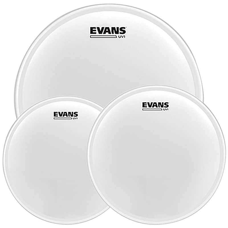 Evans UV1 Standard Pack Tom Pack UV1 Snare Head 12in 13in 16in w FREE 14in