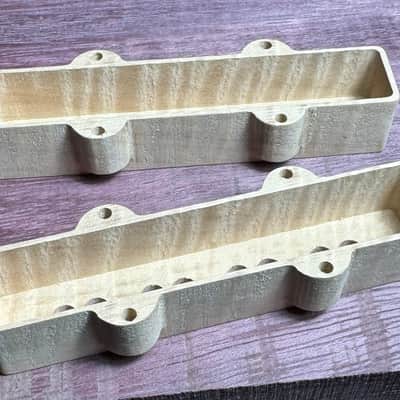 Guilford 5A Jazz Bass Pickup Cover Set - fits Seymour Duncan - USA image 3
