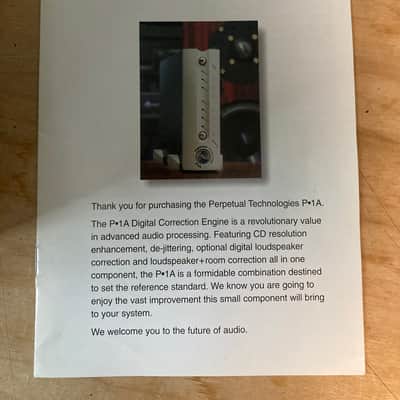 Pertpetual Technologies P1A/P3A Processor/DAC with Monolithic PSU and cables 2000 ish image 8