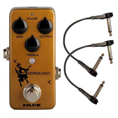NUX NOD-1 Horseman Overdrive Guitar Effects Pedal with 2 Free Patch Cables image 1