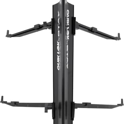 Quik Lok Stay Intruder 2-Tier Keyboard Stand, Black image 4
