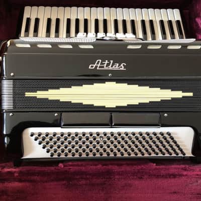 Vintage Atlas Century Accordion W/ Strap & Case image 2