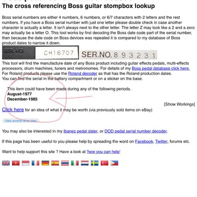 Boss DS-1 Distortion (Black Label, Long Dash) 1978 - 1982 - Orange image 9