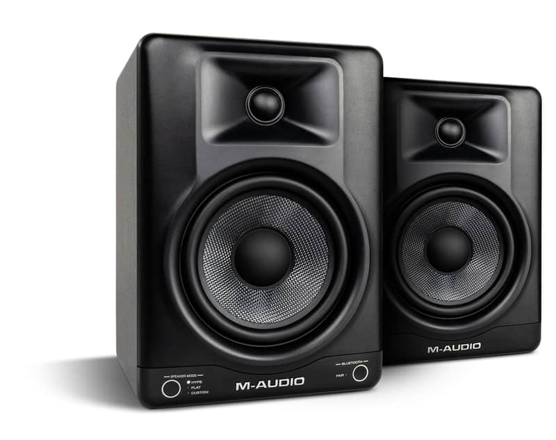 M-Audio "BX5 BT" Compact DSP-Enhanced, Powered Desktop Studio Monitors (Pair) with Bluetooth and App Control image 1