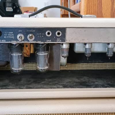 1964 Fender Bassman 6G6-B/C Blonde amp head image 17