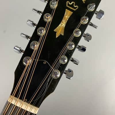 1974 Guild F212 - Natural Spruce top , Mahogany Back and sides .. USA Made Jumbo 12 String  W Original Hardshell case image 4