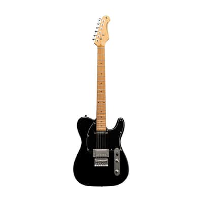 Stagg Vintage "T" Series Solid Body Electric Guitar - Black - SET-PLUS BK image 5