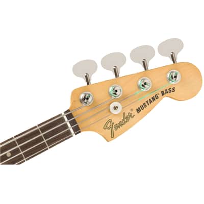 Fender Justin Meldal-Johnsen Road Worn Mustang Bass Black - 4-String Electric Bass image 6