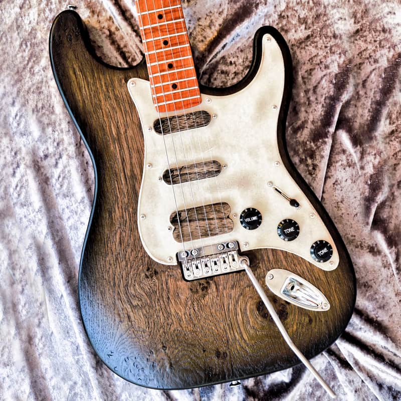 GB Liuteria Traditional Strato VegaTrem - strat style - Bog Oak image 1