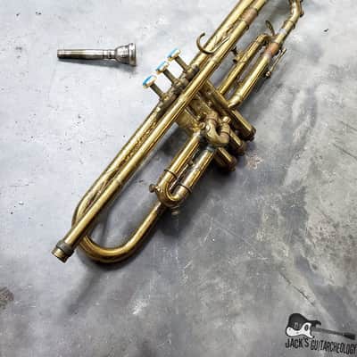 Conn / Musicraft "Stencil Horn" Bb Trumpet (1920s Lacquered Brass) image 5