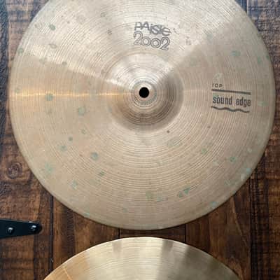Paiste 14" 2002 "Black Label" Sound Edge Hi-Hat Cymbals (Pair) 1978 image 2