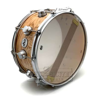 DW Collectors SSC Maple Snare Drum 14x6.5 Exotic Olive Ash Burl image 4