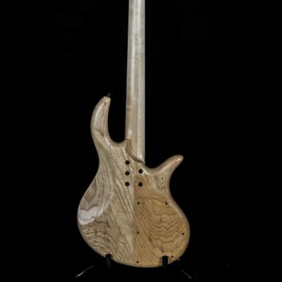 Elrick Handcarved eVolution Gold Series Bass Guitar 2019 - Figured Walnut image 4