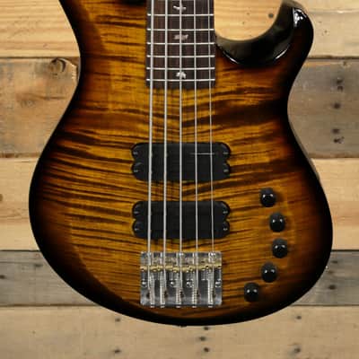 PRS Grainger 5 5-String Bass Black Gold Burst w/ Case image 2