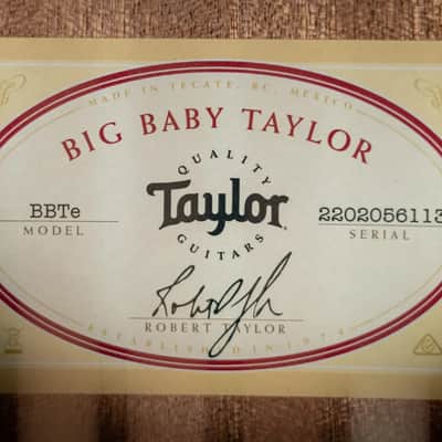 Taylor BBTe Big Baby Taylor Acoustic/Electric Guitar with Gig Bag image 15