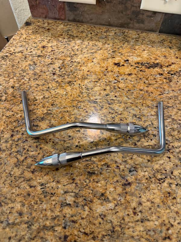 Ayotte Gull Wing Bass Drum Spurs 1994 - Chrome image 1