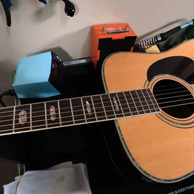 Vintage Morris D-41 MIJ Japan Acoustic Guitar image 16