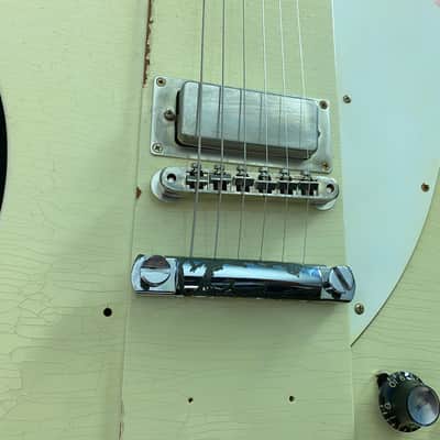 2021 Gibson Custom Shop Murphy Lab '64 Johnny Winter Signature Firebird V - Polaris White Aged image 9