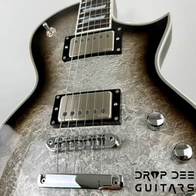 ESP Original Series Eclipse Custom Electric Guitar w/ Case - Silver Liquid Metal Burst image 9