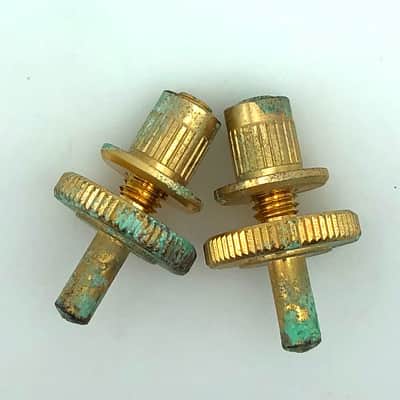 Gibson OEM Nashville Bridge Posts & Bushings 1990’s-00’s Aging Gold image 2