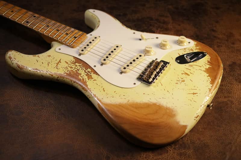 Fender Custom Shop 1956 Stratocaster Super Heavy Relic in Aged India Ivory image 1