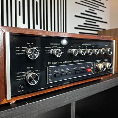 McIntosh C 34V Stereo Solid State Preamp and Video Switch 1985 - 1992 - Black image 5