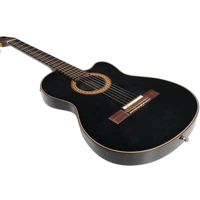 1984 Gibson Chet Atkins CE Solid-Body Nylon String Electric - Black - Narrow Neck image 5