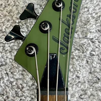 Mint Jackson X Series Concert™ Bass CBXNT DX IV, Laurel Fingerboard, Matte Army Drab image 5