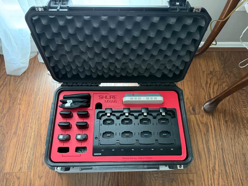 Shure MXW6/O Wireless Mics & Jason Case imagen 1