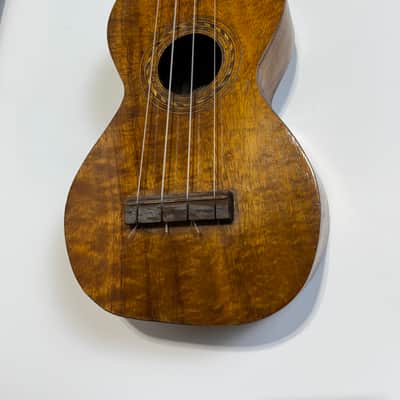 Vintage M Nunes Rare Koa Ukulele Southern California Music Company image 2